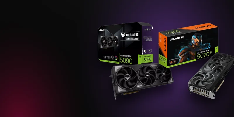 Placas de video — ASUS / Gigabyte (renders oficiales)